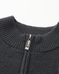 Men's Ribbed Half-Zip Knit Sweater