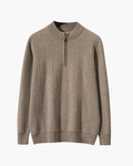 Men's Ribbed Half-Zip Knit Sweater