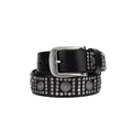 Makan Men's Studded Belt with Silver-Tone Buckle