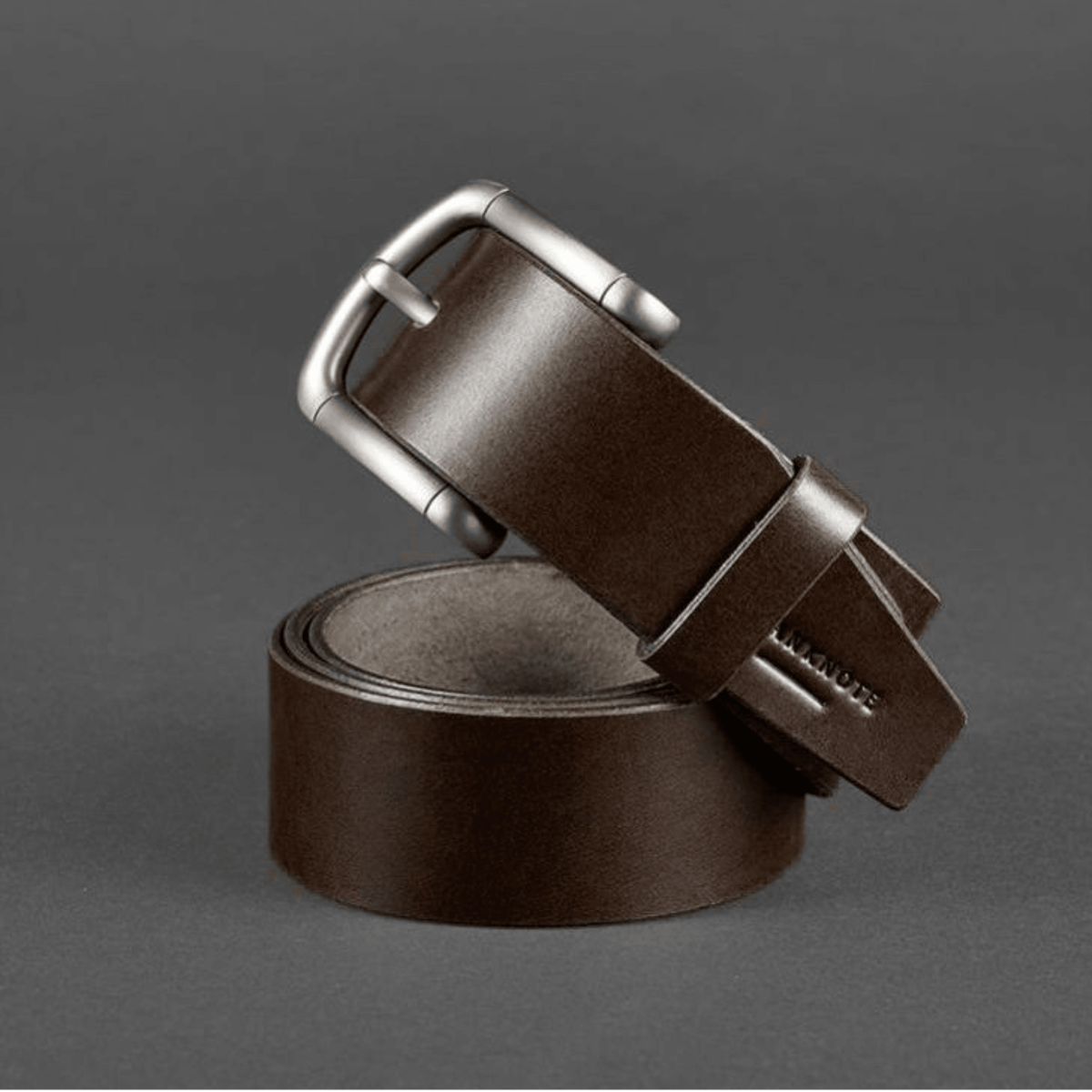 Men's Brown Leather Belt for Jeans