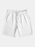 Men's Textured V-Neck Polo & Shorts Set