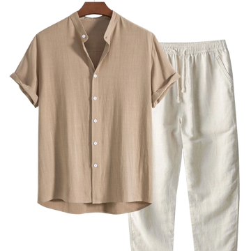 Leo Men's Linen & Cotton Summer Set