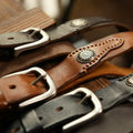 Men's Leather Western Belt