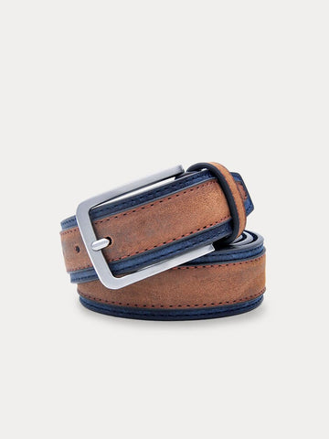 Men's Vintage PU & Cowhide Belt