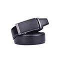 Camaro Men's Black Leather Suit Belt