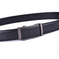 Camaro Men's Black Leather Suit Belt