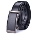 Camaro Men's Black Leather Suit Belt
