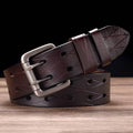 Svetunia Men's Double-Pin Leather Belt