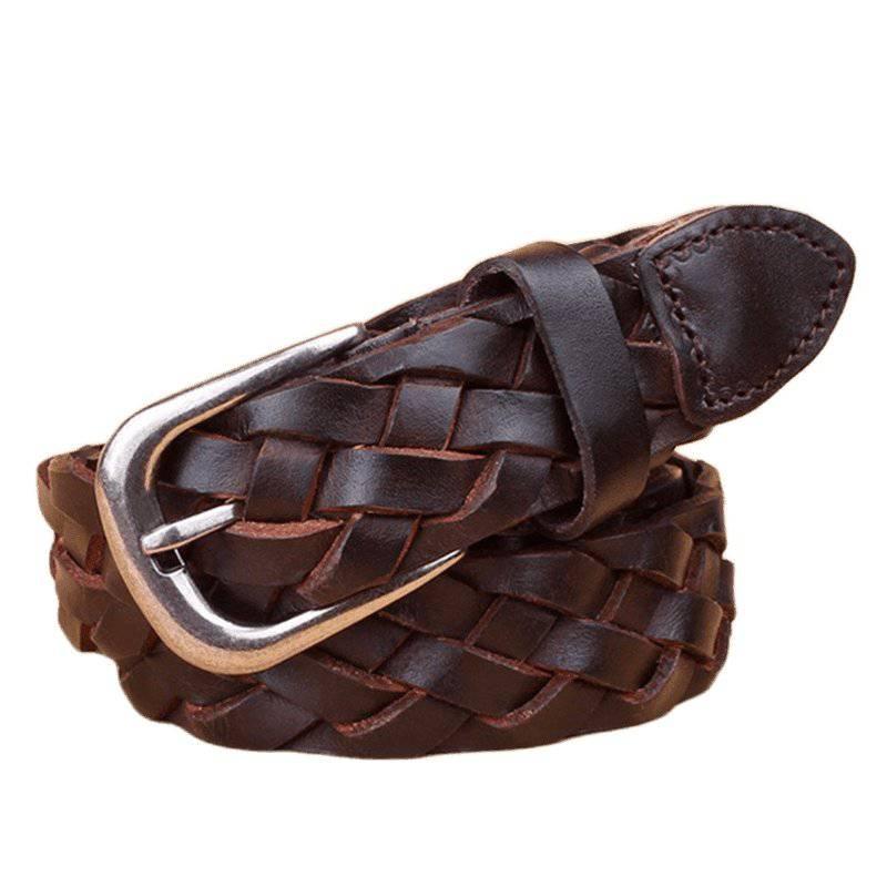 Masui Men's Braided Leather Belt