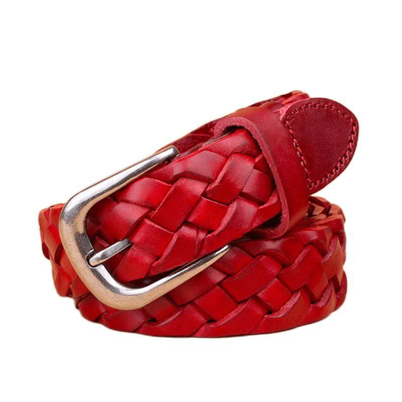 Masui Men's Braided Leather Belt