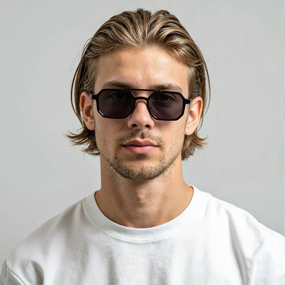 Montreal Octagonal Metal Sunglasses