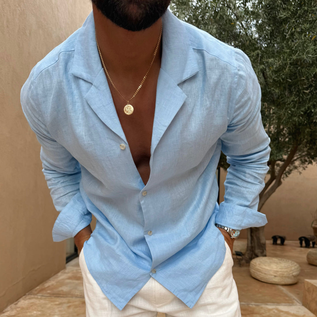 Capri Men's Linen Shirt