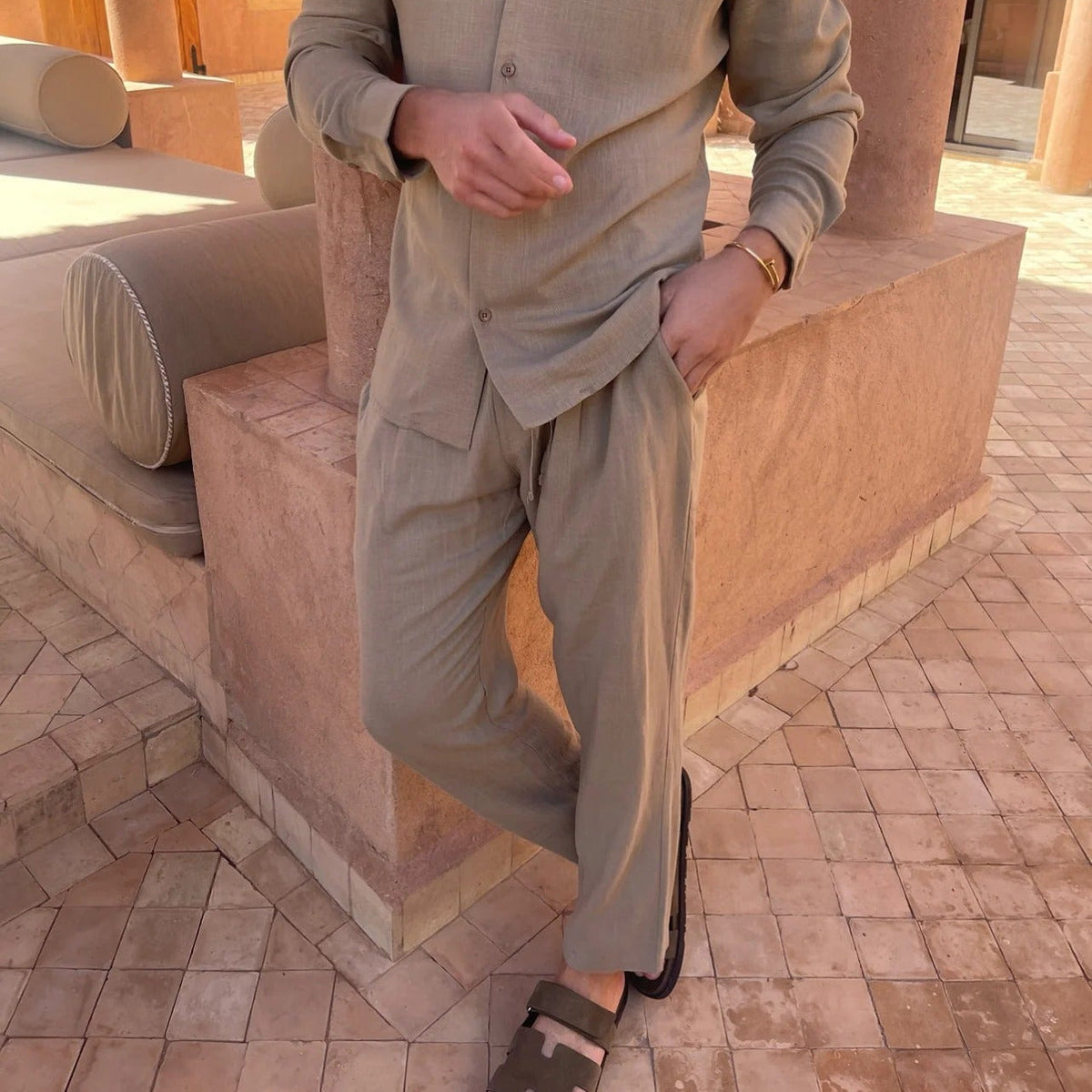 Capri Men's Linen Trousers