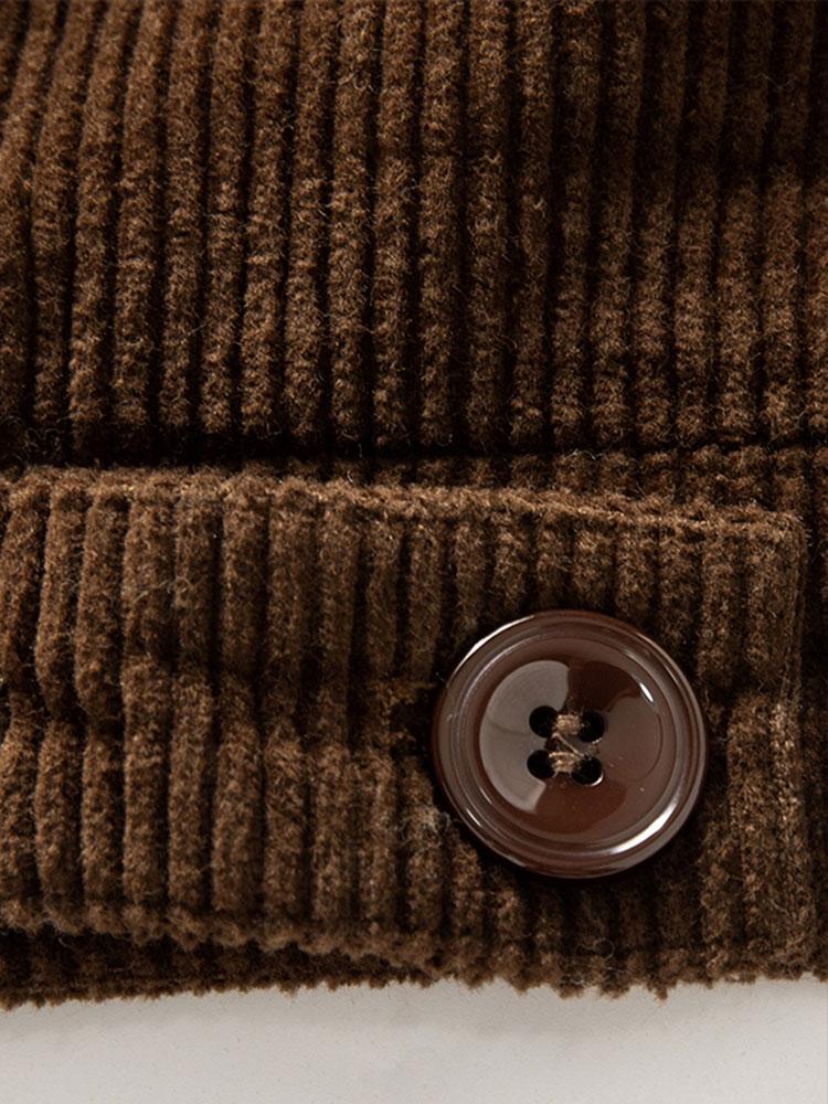 Men's Teddy Fleece-Lined Corduroy Jacket
