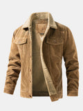 Men's Teddy Fleece-Lined Corduroy Jacket