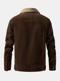 Men's Teddy Fleece-Lined Corduroy Jacket