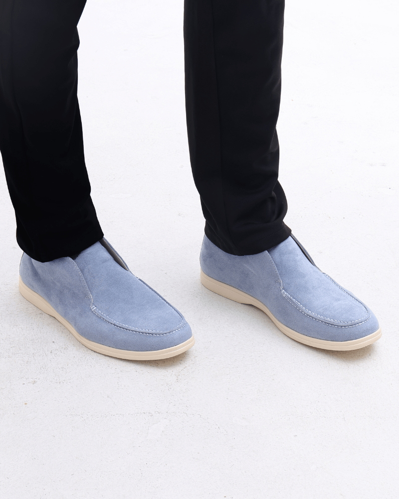Men's High-Top Suede Loafers