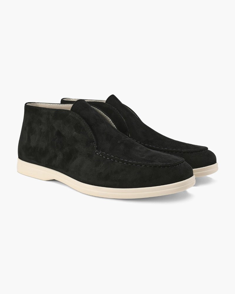 Men's High-Top Suede Loafers