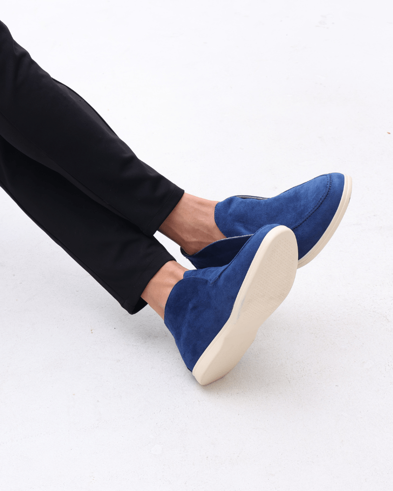 Men's High-Top Suede Loafers