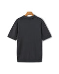 Men's Ribbed Knit Polo Shirt