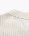 Men's Ribbed Knit Polo Shirt