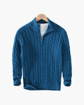 Verbier Men's Cable Knit Half-Zip Sweater