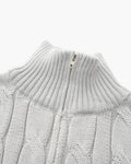 Verbier Men's Cable Knit Half-Zip Sweater