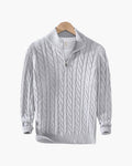 Verbier Men's Cable Knit Half-Zip Sweater