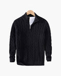 Verbier Men's Cable Knit Half-Zip Sweater