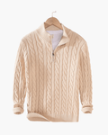 Verbier Men's Cable Knit Half-Zip Sweater
