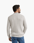 Verbier Men's Cable Knit Half-Zip Sweater